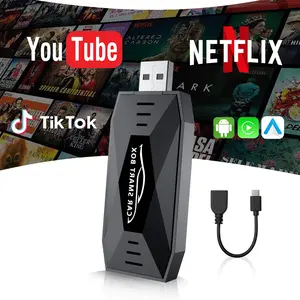 2026 All-New CarPlay AI Box with Android 15 System Upgrade — Supports Wireless Android Auto and CarPlay, Enables Wired-to-Wireless CarPlay Conversion, and Supports Apps such as YouTube, Netflix, and TikTok.