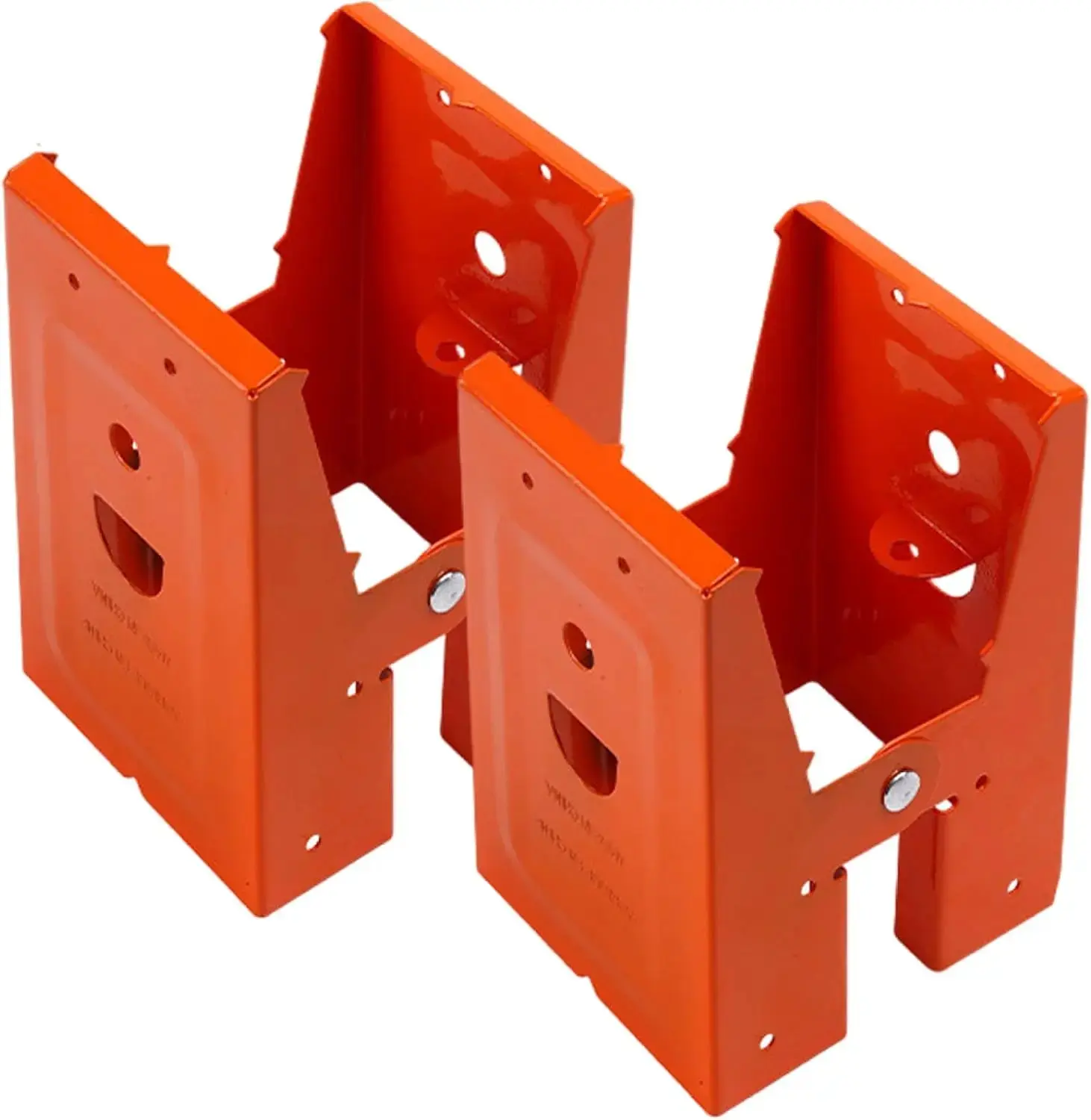 Heavy Duty Sawhorse Brackets 2PCS, Adjustable Down Clamp with Fast Fixed Clip, Secure 2x4 Lumber Bracket for Woodworking, DIY Projects & Construction