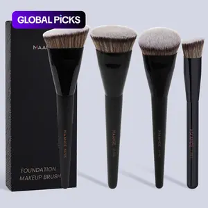 MAANGE Professional Makeup Brush Set, 4 Pcs/Set Versatile Soft Makeup Brushes for Foundation, Eye Shadows & Highlighter, Brushes with Comfortable Grip #GLOBAL PICKS