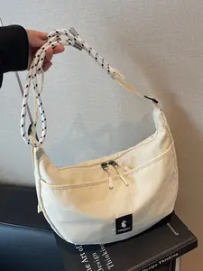 Lightweight Crossbody Bag, Durable Nylon Material, Zipper Pocket, Ideal for Campus Office Commuting Outdoor Activities, Cross Body Bags