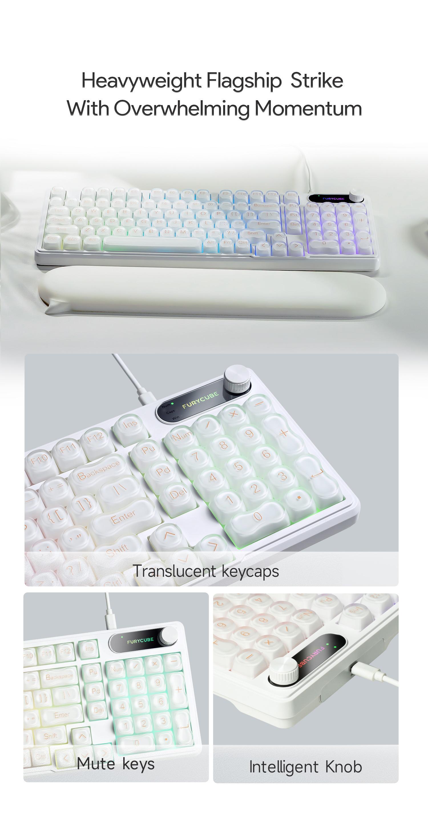 Completely Upgraded IP98 Keyboard - 98 Keys Gradient Side-Engraved, Tri-Mode Wireless, Media Knob, RGB Backlit, Silent Mechanical Feel for Office & Gaming on PC and Mac Computers, Idea Birthday Gift Completely Upgraded IP98 Keyboard - 98 Keys Gradient Side-Engraved, Tri-Mode Wireless, Media Knob, RGB Backlit, Silent Mechanical Feel for Office & Gaming on PC and Mac Computers, Idea Birthday Gift