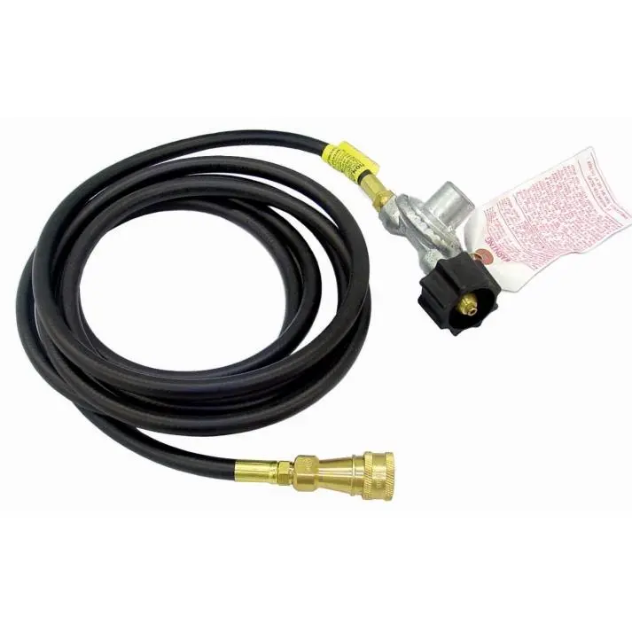 Enerco-Mr Heater 12' Hose with Built-in Regulator, Quick Connect Kit, POL Connection, Quick Disconnect, 20lb Tank Fit, Safer Low Pressure Operation for Big Buddy Heaters (Hoses Accessory)