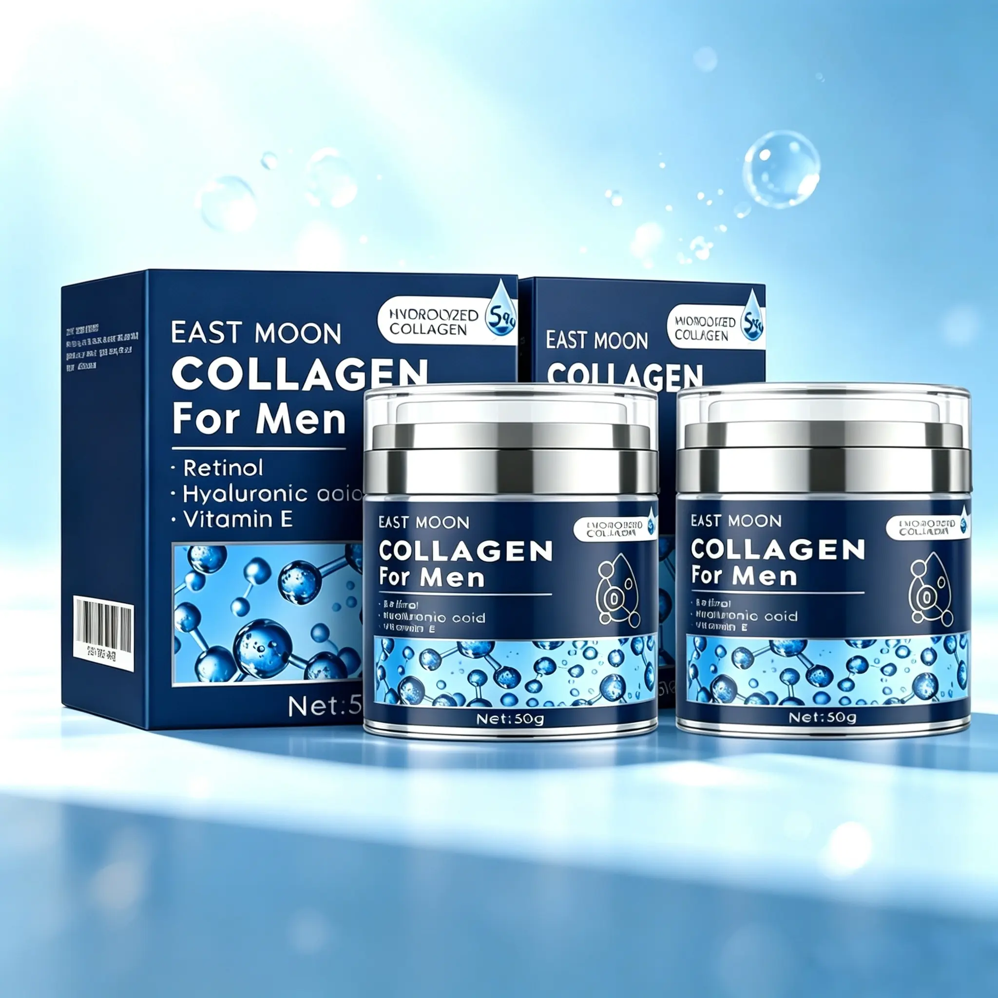 【3 bottles】East Moon Men's Face Cream Smooth out fine Lines Firming Skin Facial Care Moisturizing Lift CreamSkincare Comfort Men's Retinol Moisturizing Cream Moisture Repair Smoother Hydrating Moisturize Moisturizer