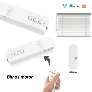 Smart Curtain Motor, WiFi Smart Pull Cord Curtain Motor, Electric Roller Drive, APP/Voice/Remote Control Timer Setting, Compatible with Alexa & Google-Home, Wireless