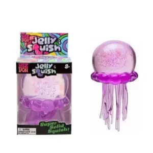 Jellyfish Squeeze Stress Ball Squishies by KIDGENIUS Soft Portable Quiet Fidget Toy Leak Proof Durable Design for Kids Daily Relax