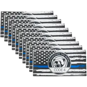 Thin Blue line Sticker Code 4,Thin Blue Line Flag Car Decal,Police Support Stickers American Flag Thin Blue Line Decal for Cars Trucks Window Laptop