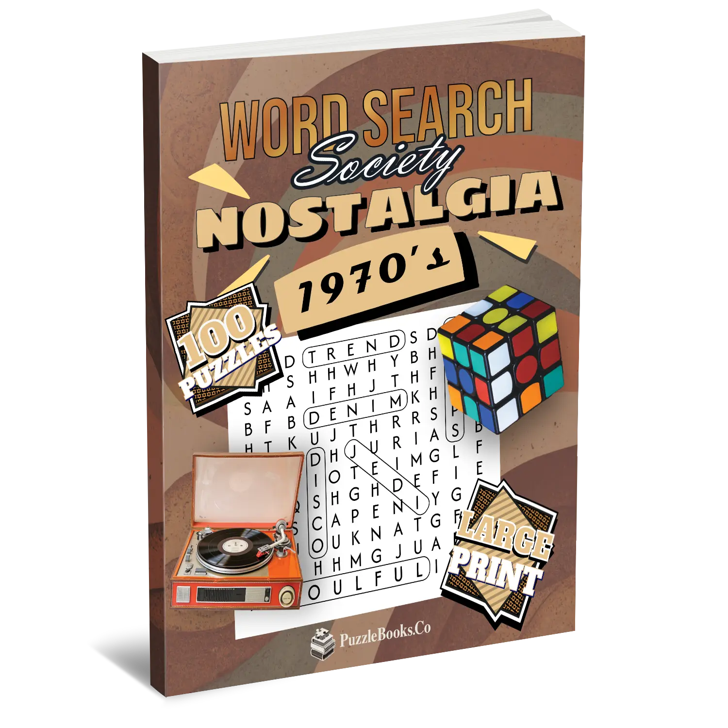 Word Search Society - 1970's Nostalgia [Large Print]