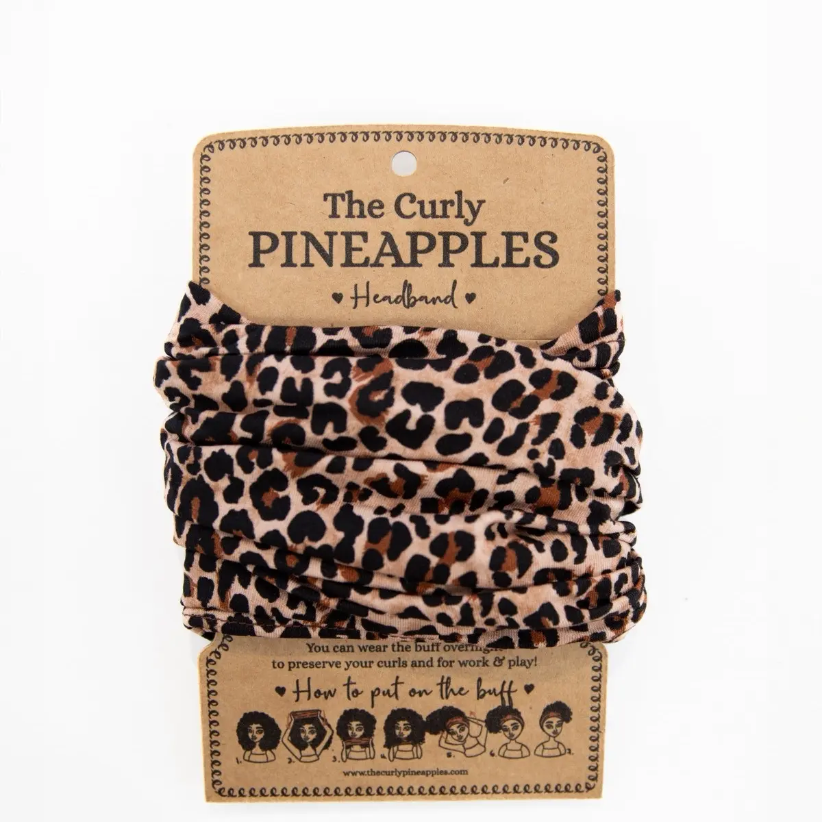 Cheetah Pineapple Headband for Curly Hair Cheetah Pineapple Headband for Curly Hair