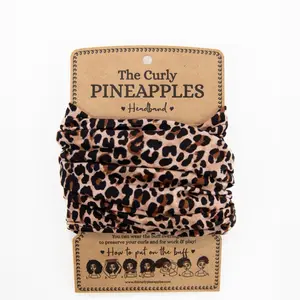 Cheetah Pineapple Headband for Curly Hair