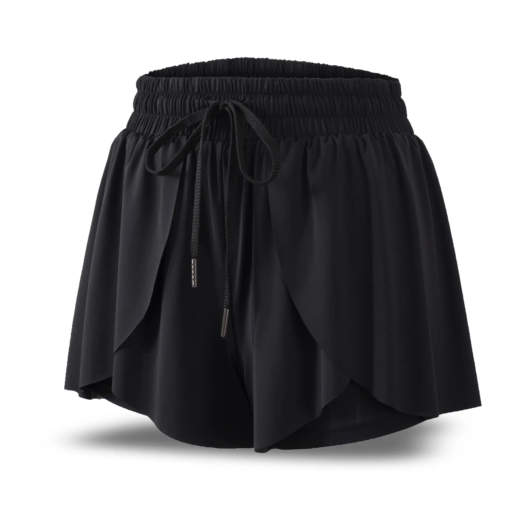 Women's 2-in-1 Workout Shorts with Pockets, Flowy Butterfly Running Shorts & Tennis Skort, Causal Spandex Athletic Shorts Cute Clothes Summer