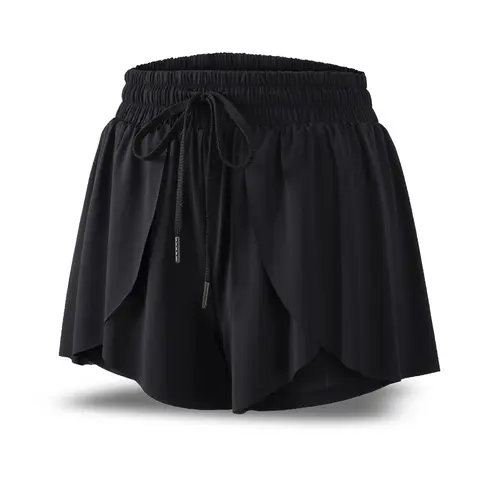 Blaosn Women's 2-in-1 Stretchy Skirted Workout Shorts with Cute Butterfly Pockets - Casual Comfy Skorts, 2-in-1 Design, Comfortable Material, Cute and Casual Running/Tennis Gym Summer Spandex Activewear