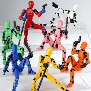 Jointed Doll Decompression Building Toy, 3D Trendy Model, Multi-Jointed Moveable, DIY Assembled Digital Figure, Desk Decoration