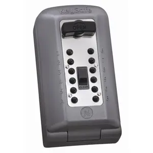 212 MAIN P500 KeySafe Professional Key Box, Stainless Steel Weatherproof Digital Lock Safe with Button Panel, Home Security Solution for Motorcycle & Home Use