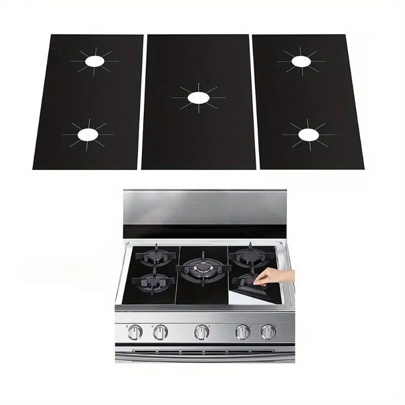5-hole gas range pad Gas range pad Teflon gas range protective cover cleaning pad anti-fouling pad Stove Plate