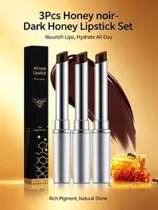 Honey Lipstick Tinted Lip Balm - Sheer Hydrating Lipstick for All Skin Tones - Moisturizing Lip Color, Nourishing Lip Balm with a Hint of Natural Black Cherry Tint lip plumper Gloss Lipgloss Cosmetic