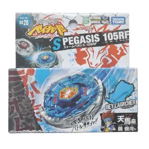 Metal Battle Fusion Spinning Top Beyblade BB28 SPEGASIS 105RF Hybrid Wheel with Handheld BEY Launcher Anime Design