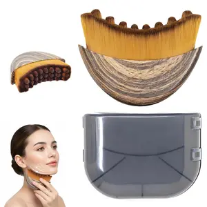 Upgrade Lymphatic Contour Face Brush,Lymphatic Drainage Brush,Dry Lymphatic Drainage Massager,Ergonomically Designed to Fit The Skin Precisely Facial