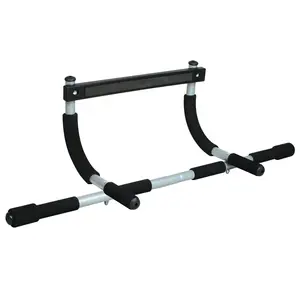 212 MAIN Iron Gym Pull-Up Bar - Heavy-Duty Steel Calisthenics Tools, Door-Fitting 3 Grips Strength Training, Muscle Exercise & General Exercise Equipment for Upper Body Workouts