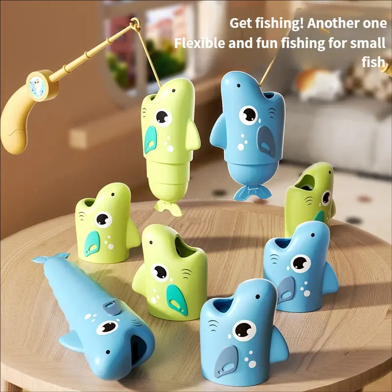 Montessori Fish Game Toy, Interactive Educational Tabletop Game for Toddlers (Ages 3+), Family Indoor Party Gift for Easter Baskets, Tabletop Games