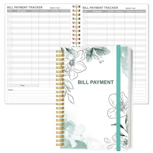 Bill Payment Tracker Notebook - 5.8x8.5" Monthly Bill Organizer, Personal Budgeting Planner, FSC Paper Payments Checklist (Office Stationery & Supplies)