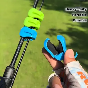 5-Piece Heavy-Duty Fishing Rod Holder Set, Sturdy Handle Portable PVC Storage with Compact Design, for Beach & Lake Fishing, Multiple Colors for Pros