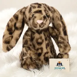 Jellycat Cobblehop Leopard Bunny Plush, Soft Stuffed Toy Doll, Lovely Gift for Her, Gift Ready with Dust Bag, NWT