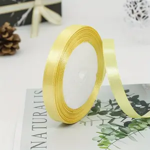 1cm Satin Ribbon Bow DIY Craft Material, Wedding Gift Packaging Supplies, Valentine Christmas Decoration, Party Home Decor Accessories