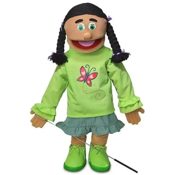 Jasmine, Hispanic Girl Puppet (25")