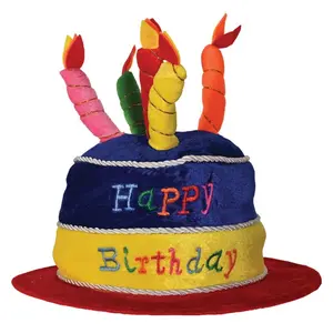 Beistle Plush Happy Birthday Cake Hat
