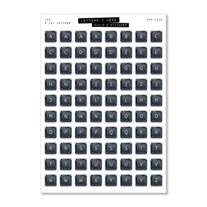 Black Keyboard Letters • Letters & More