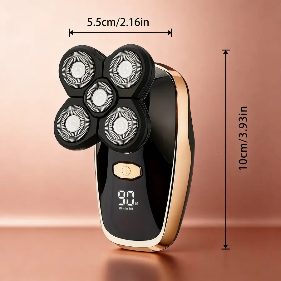 Blade Electric Shaver for Men & Women, LED Display, Wet-Dry Rechargeable, Smart Mode, Sensitive Skin Full-Body Grooming Tool