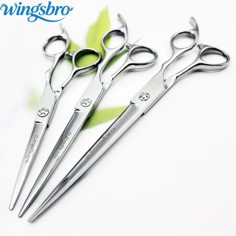 wingsbro Professional Haircutting Scissors for Adults - 6/7/8" Sizes Flat Shears, 6 Inches Precision Trimming Tool, Salon/Home Barber Equipment for Even Edges, Hair Cutting Tool, Flat Scissors Design, Daily Care, Precise Cuts, No Battery Needed
