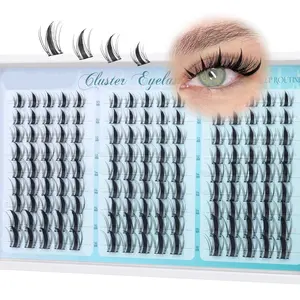 110pcs Fluffy D Curl Eyelashes, Long Mixed Length 10-16mm, Natural Look, Single Lash Extensions, DIY False Eyelashes, Mega Cluster Lashes, Volume Lashes, Volumized False Eyelashes