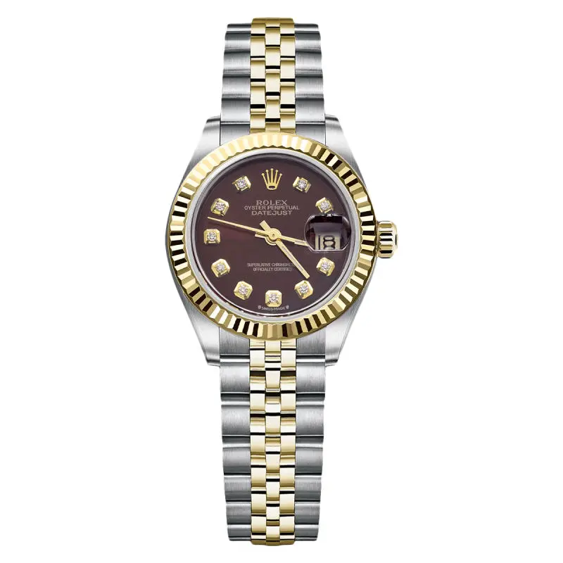 Rolex Lady-Datejust 26 69173 Automatic Two-Tone Aftermarket Coffee Dial Ladies Watch WHP040520/WHP042187