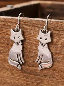 Cute Vintage Fox Earrings for Women, Creative Party Accessories for Festivals and Events, Elegant Gift for Holidays, Lightweight Earring