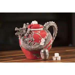 Clayworks Red Dragon Teapot