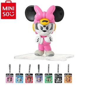 【New Arrival】Disney Mickey F1 Speed Mini World Series Blind Box Keychain Cute Bag Charm Collectible Toy Gift For Girls#Summervibes