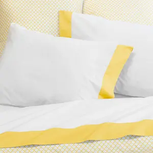 Yellow Border Flat Sheet