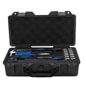 Waterproof Hard Shell Toolbox, Durable Outdoor Storage Case, Camera Sealed Safety Instrument Box with Sponge, Portable Protective Organizer