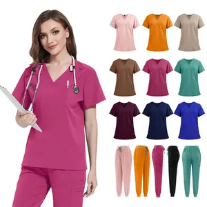 Women's Elastic Polyester-Spandex Fabric Casual Workwear Uniform Pants - Basic Minimalist, Thin, Comfortable Summer Bottoms for Dental Clinic Professionals
