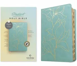 USED-NLT Student Bible, Thinline Reference, Filament Enabled (Leatherlike, Tropical Iris Teal Blue, Indexed, Red Letter) by New Living Translation (Imitation Leather)