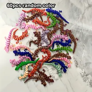 60pcs 3D Printed Multi-Jointed Lizard Figurines, Cute Mini Wallabies, Stress Relief Toys, Party Favors, Home Decor Accessories