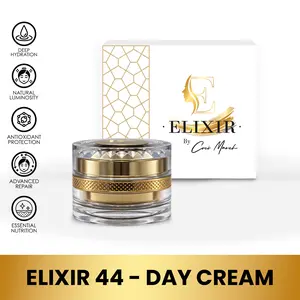 Elixir Day Cream by Cocó March – Luxurious Silk Anti-Aging Cream, Free of Preservatives and Parabens. For All Skin Types, Fights Wrinkles with Over 50 Skin-Nourishing Nutrients – 1.8 fl oz.