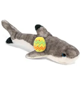 DolliBu Super Soft Blacktip Reef Shark with Yellow Easter Egg Plush - 16 Inches