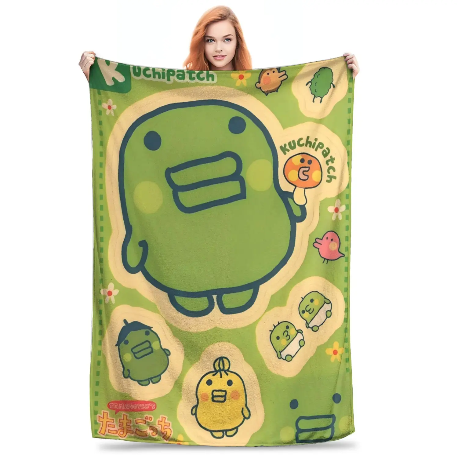Kuchipatchis Blanket Soft Funny Throw Blanket Cozy Lightweight Plush Portable Cover Blanket For Sofa,Warm Gift For Birthday,Christmas,Multiple Blanket