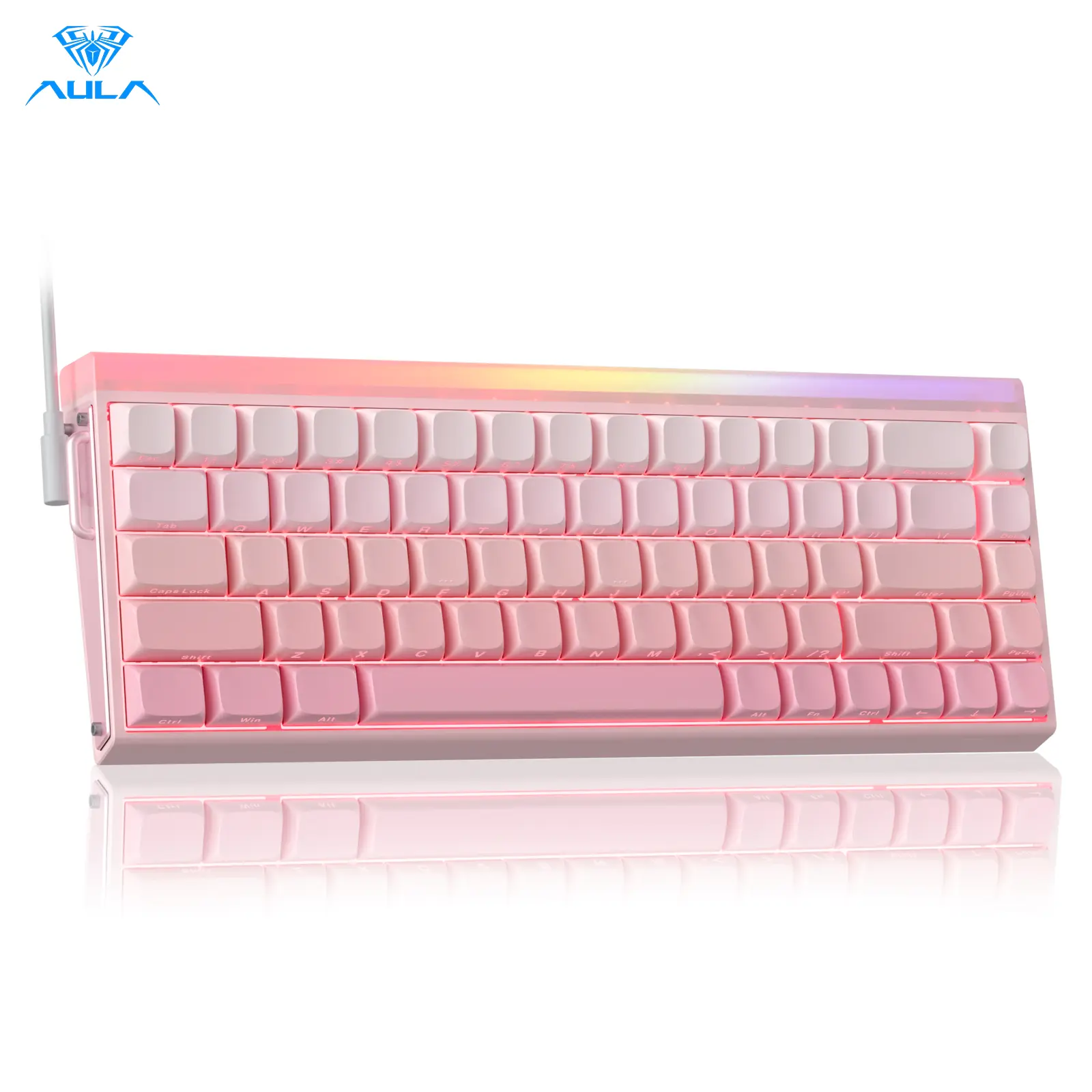 AULA Hero68 HE Magnetic Switch Gaming Keyboard, Rapid Trigger for FPS Gaming, 8K Polling Rate, 0.125ms Low Latency, Adjustable Actuation, RGB Backlit, 68-Key USB-C Wired Keyboard,summerwins,back to school,back to school shopping