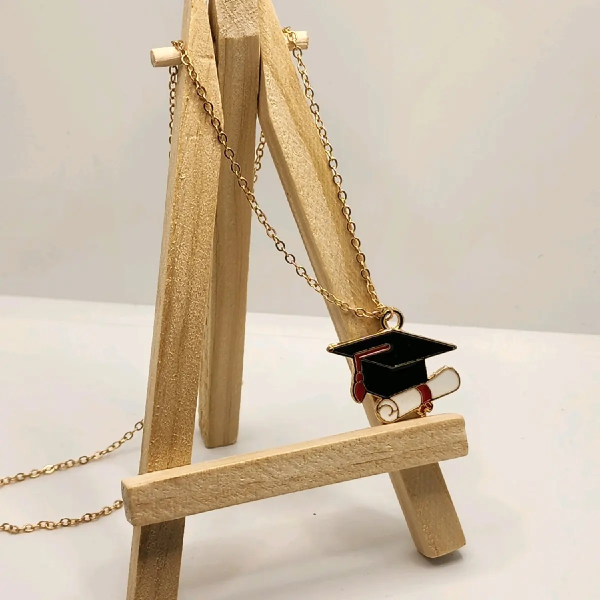 Graduation Cap Necklace with Metal Coating - Unique and Meaningful Jewelry Gift for Graduates That Celebrates Hard Work, Celebrating Academic Success