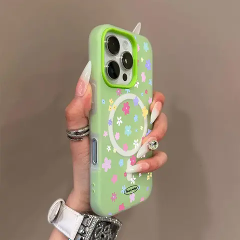 Candy color 2-in-1 Garden Summer Dopamine Phone Case, military grade anti drop, supports Magsafe phone case, suitable for iPhone 18 promax 17 Air 16  15 14 Plus 13 12 11 Samsung Galaxy S26 Ultra S25  S24 S23 S22 phone case. A200, Accessories, Smartphone