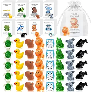 48 Sets Employee Appreciation Gifts Bulk for Coworkers Thank You Staff Office Volunteer Teachers Appreciation Bulk Gifts Cute Mini Resin and Inspirational Note Cards End of Year Presents