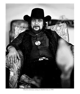 Waylon Jennings relaxing  - Wall Art Poster For Your Room - Print Art Decoration - Poster Decor